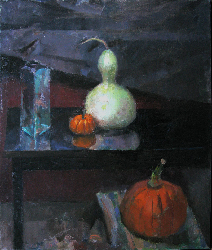 pumpkins, gourd and bottle